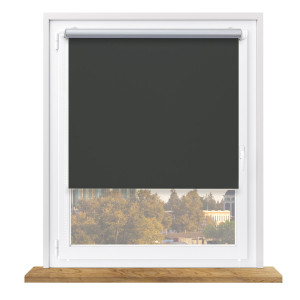 Roleta zaciemniająca termiczna z napinaczem na wymiar – grafitowa
