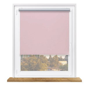 Roleta zaciemniająca termiczna z napinaczem na wymiar – różowa