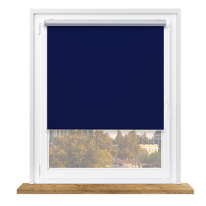 Roleta zaciemniająca termiczna z napinaczem na wymiar – granatowa