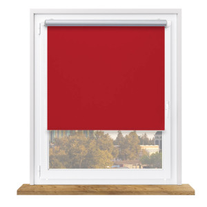 Roleta zaciemniająca termiczna z napinaczem na wymiar – czerwona