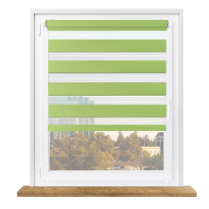 Roleta dzień i noc na wymiar z napinaczem – limonka