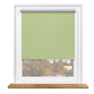 Roleta zaciemniająca termiczna z napinaczem na wymiar – jasno zielona