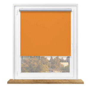Roleta zaciemniająca termiczna z napinaczem na wymiar – pomarańczowa