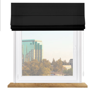 Roleta Rzymska plusz czarna premium