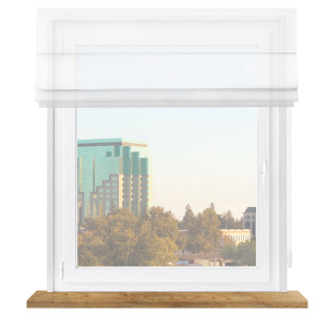 Roleta Rzymska woal biały premium