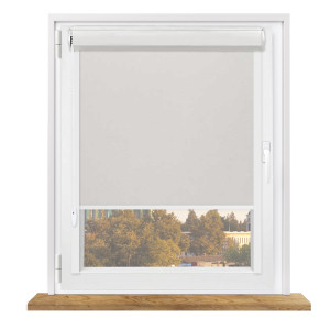 Roleta zaciemniająca termiczna w kasecie z prowadnicami na wymiar – biała