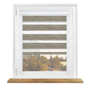 Roleta dzień i noc w kasecie aluminiowej z prowadnicami na wymiar – BH1505