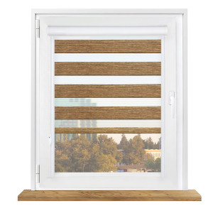 Roleta dzień i noc w kasecie aluminiowej z prowadnicami na wymiar – BH65