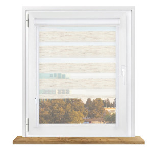 Roleta dzień i noc w kasecie aluminiowej z prowadnicami na wymiar – bahama