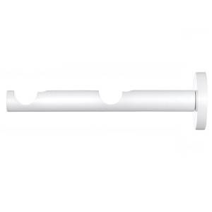 Wspornik fi 19+19 do karnisza podwójnego – Biały