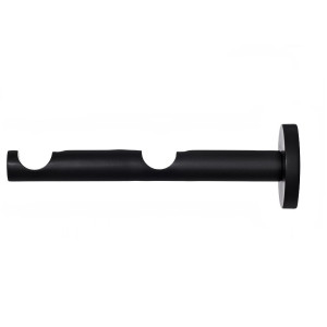 Wspornik fi 19+19 do karnisza podwójnego – Czarny