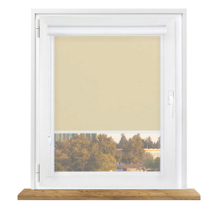 Roleta zaciemniająca w kasecie aluminiowej z prowadnicami na wymiar