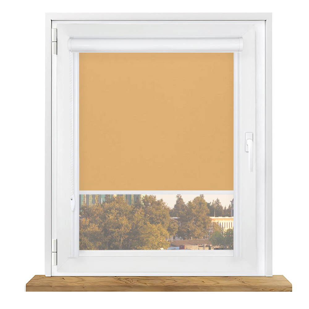 Roleta zaciemniająca w kasecie aluminiowej z prowadnicami na wymiar