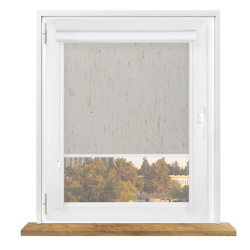 Roleta zaciemniająca w kasecie aluminiowej z prowadnicami na wymiar