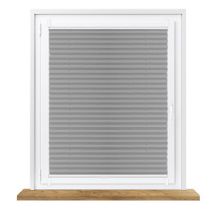 Roleta plisowana termoizolacyjna na wymiar bezinwazyjna- szary 3