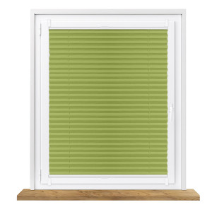 Roleta plisowana bezinwazyjna na wymiar – zielona