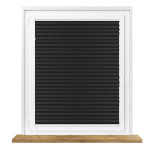 Roleta plisowana bezinwazyjna na wymiar – czarna