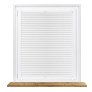 Roleta plisowana termoizolacyjna na wymiar bezinwazyjna- biała