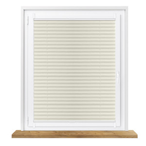 Roleta plisowana termoizolacyjna na wymiar bezinwazyjna- ecru