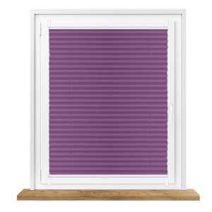 Roleta plisowana bezinwazyjna na wymiar – fiolet