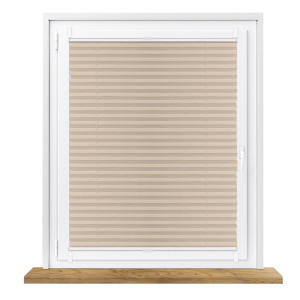 Roleta plisowana bezinwazyjna na wymiar – kawa z mlekiem