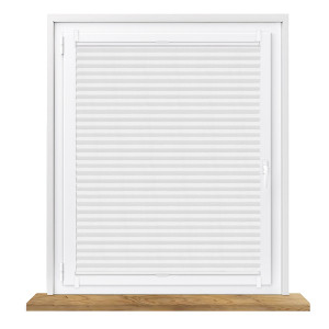 Roleta plisowana zaciemniająca biała na wymiar Honeycomb (Plaster miodu)