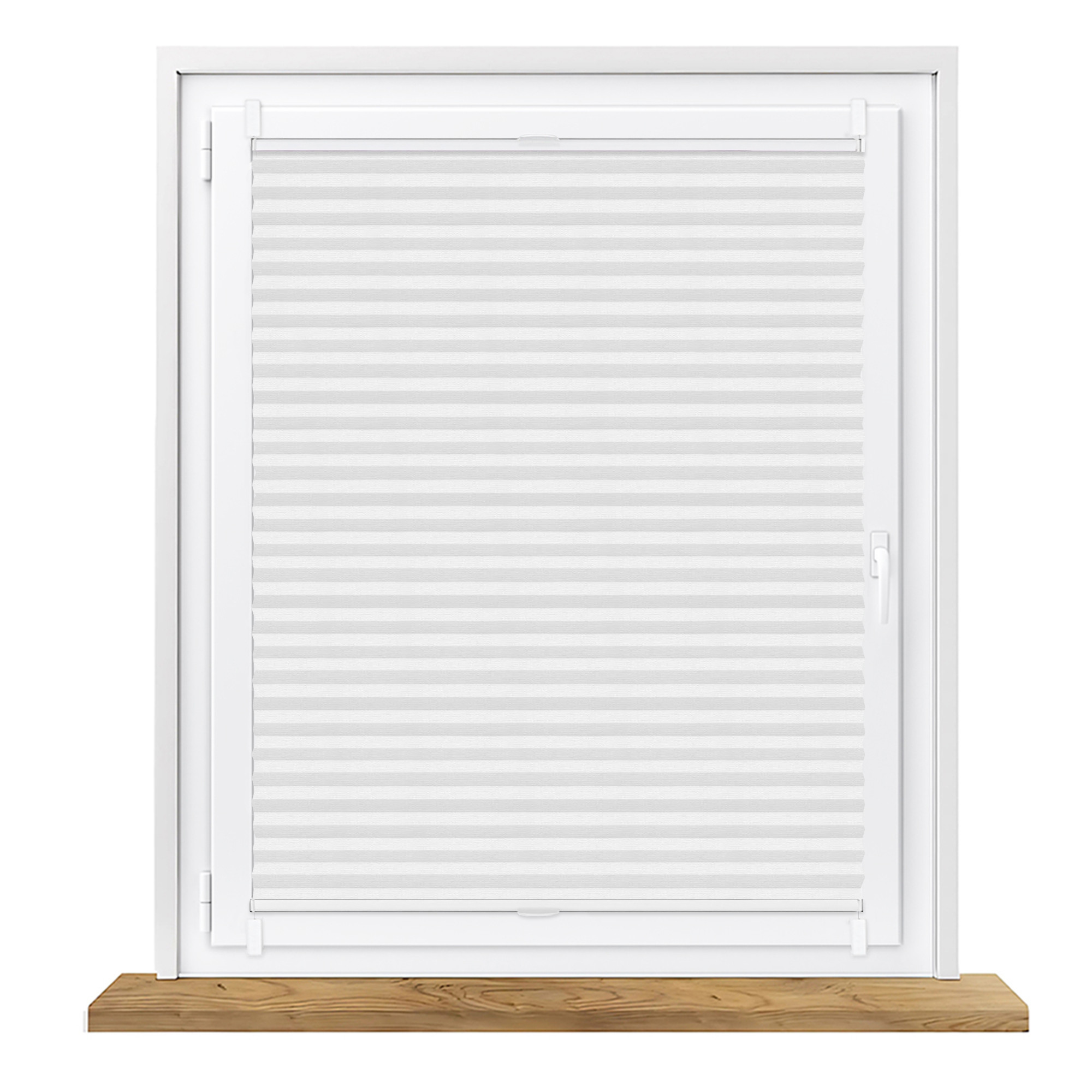 Roleta plisowana zaciemniająca biała na wymiar Honeycomb (Plaster miodu)