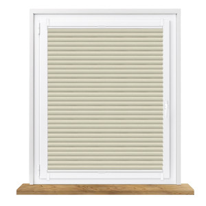 Roleta plisowana zaciemniająca piaskowy na wymiar Honeycomb (Plaster miodu)