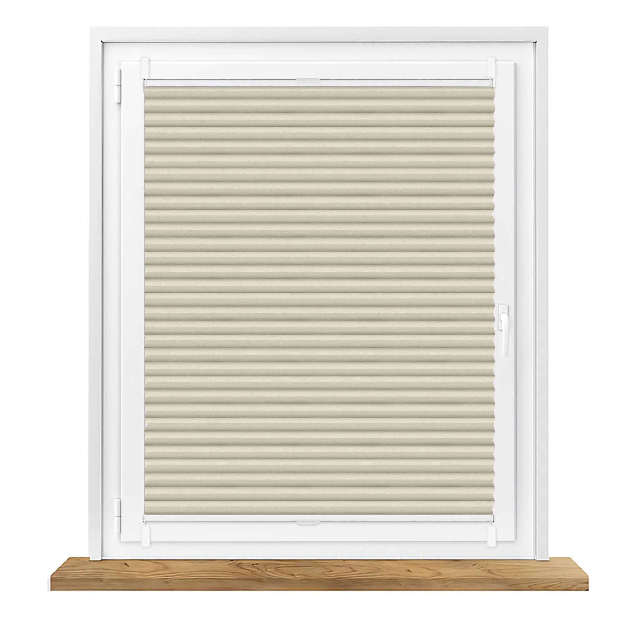 Roleta plisowana zaciemniająca piaskowy na wymiar Honeycomb (Plaster miodu)