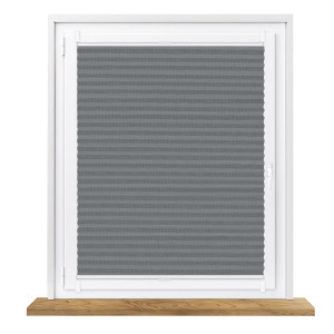 Roleta plisowana zaciemniająca ciemny szary na wymiar Honeycomb (Plaster miodu)