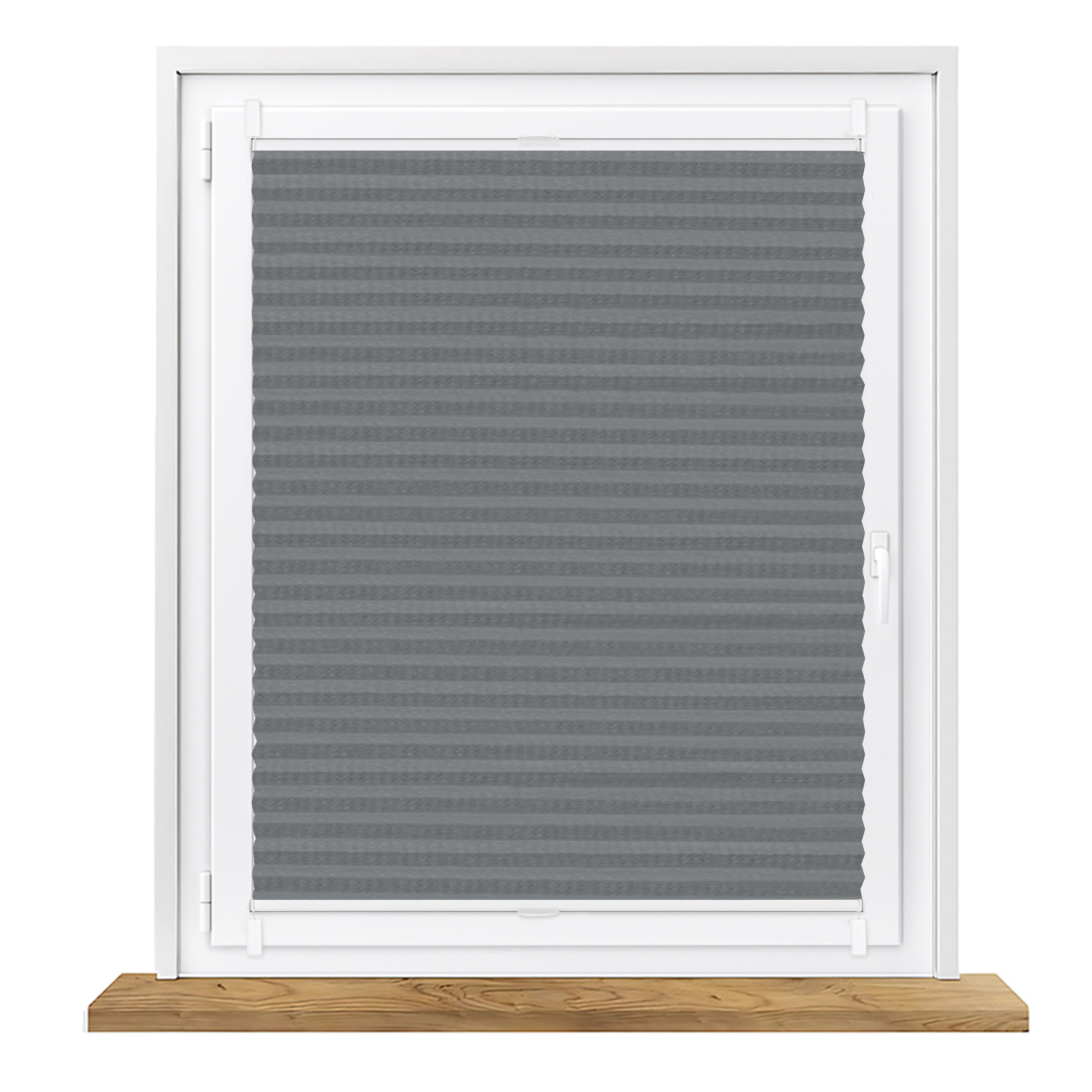 Roleta plisowana zaciemniająca ciemny szary na wymiar Honeycomb (Plaster miodu)