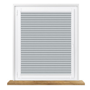 Roleta plisowana zaciemniająca szara na wymiar Honeycomb (Plaster miodu)