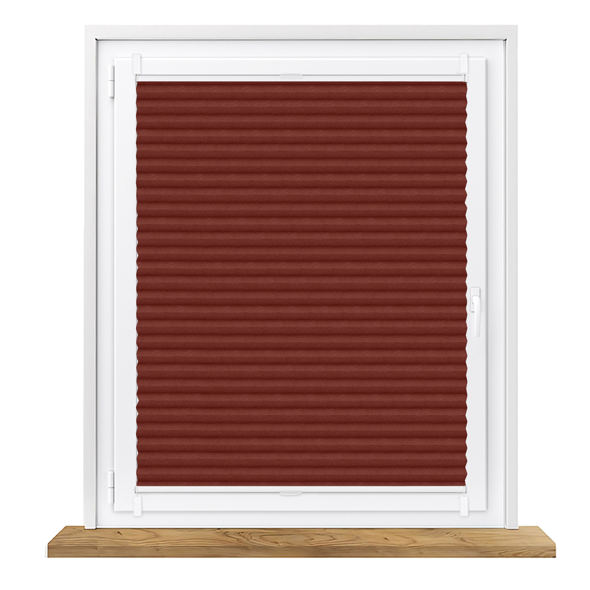 Roleta plisowana zaciemniająca bordowa na wymiar Honeycomb (Plaster miodu)