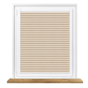 Roleta plisowana zaciemniająca beżowa na wymiar Honeycomb (Plaster miodu)