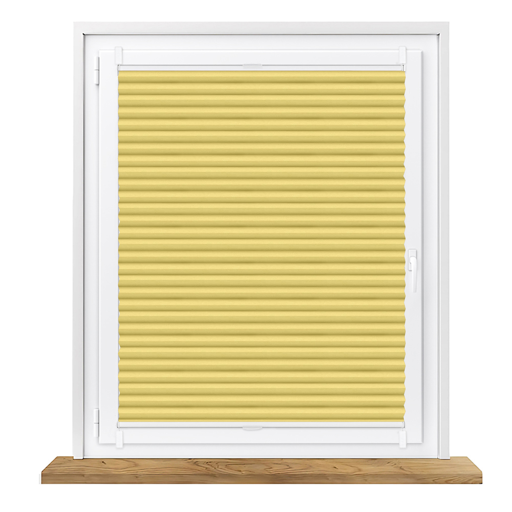Roleta plisowana zaciemniająca żółta na wymiar Honeycomb (Plaster miodu)