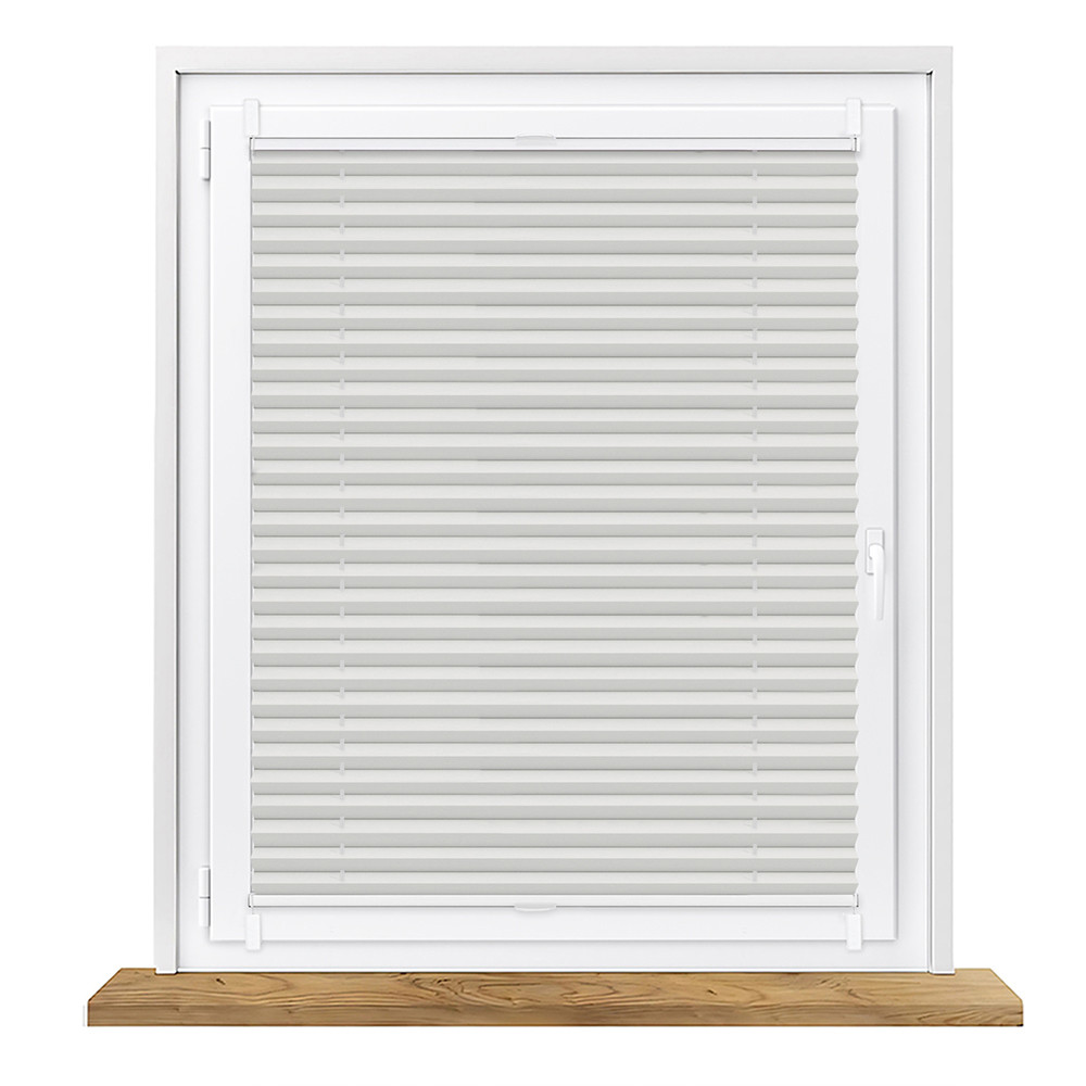 Plisa Zaciemniająca 100% Na Wymiar Bezinwazyjna – Jasny Szary