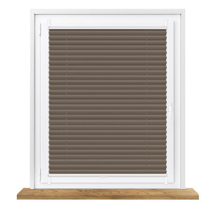 Plisa Zaciemniająca 100% Na Wymiar Bezinwazyjna – Brązowa