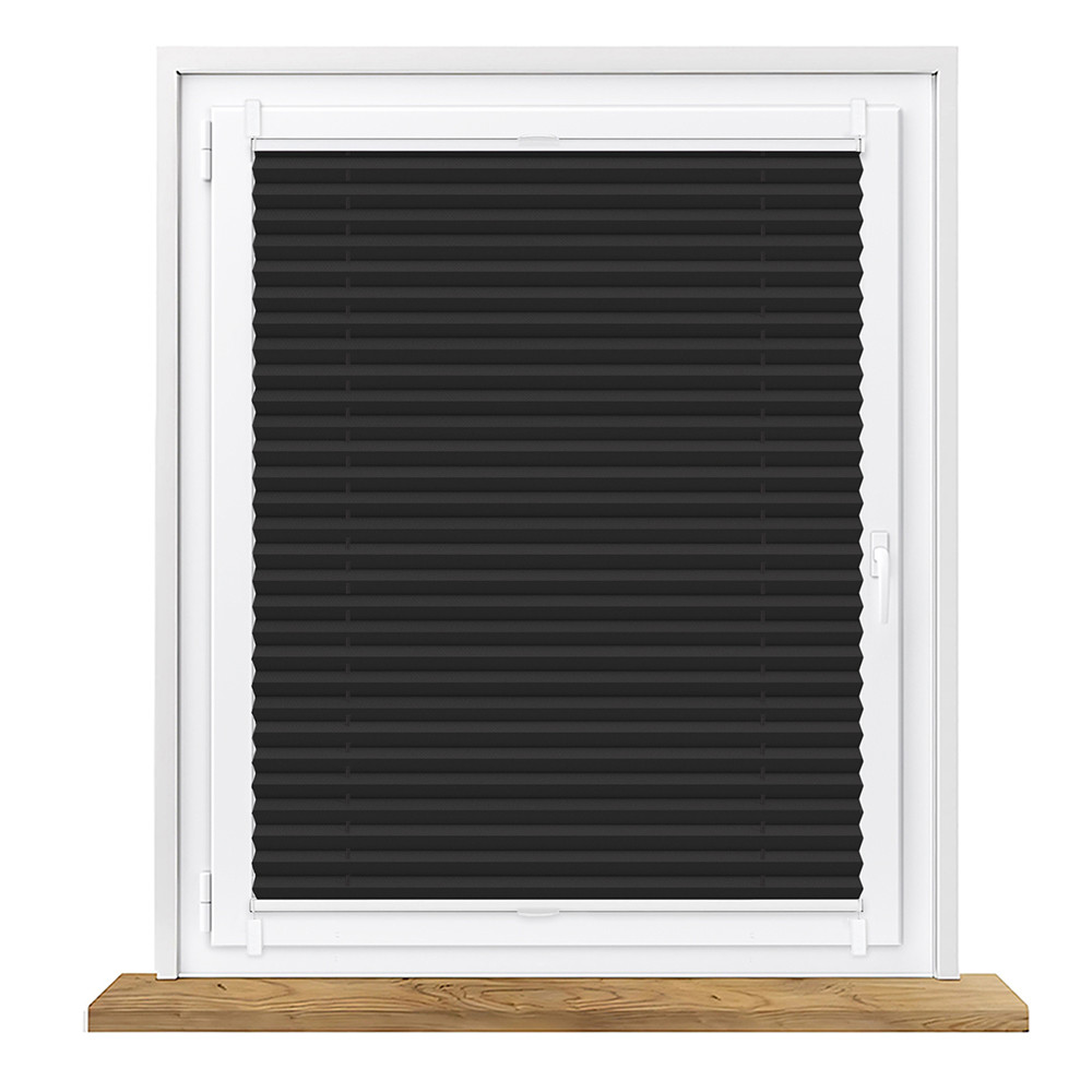 Plisa Zaciemniająca 100% Na Wymiar Bezinwazyjna – Czarny