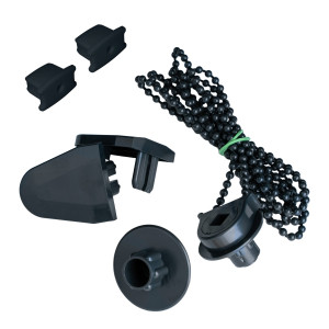 Zestaw montażowy do rolety zaciemniającej z napinaczem – antracyt