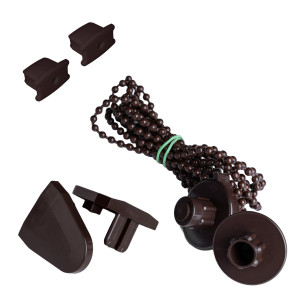 Zestaw montażowy do rolety zaciemniającej z napinaczem – brązowy