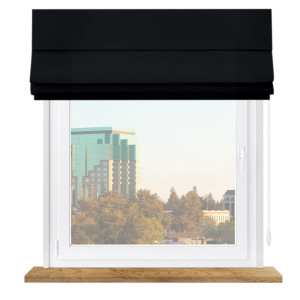 Roleta rzymska zaciemniająca blackout czarna premium