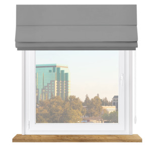 Roleta rzymska zaciemniająca blackout popiel premium